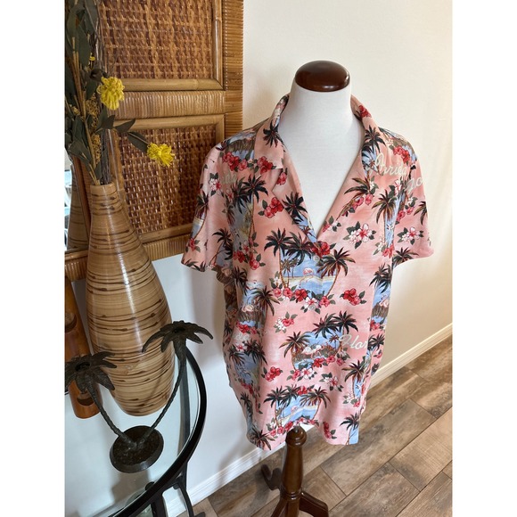 TOMMY BAHAMA "GREETINGS FROM FLORIDA " silk XL - Picture 3 of 11